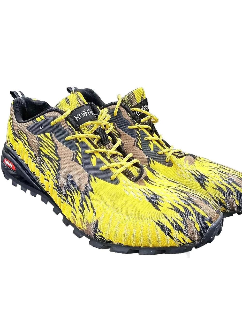 Kricely Trail Shoes Men's Size US 12.5/UK 11.5 Yellow Black Hiking No: 1903